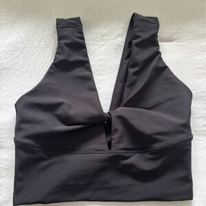 Old Navy Black Plunge Sports Bra
